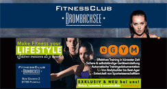 Desktop Screenshot of fitnessclub-brombachsee.de