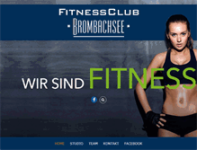 Tablet Screenshot of fitnessclub-brombachsee.de